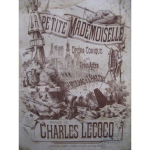 LECOCQ Charles La Petite Demoiselle Oper Gesang Klavier 1879 - Bild 1 von 6