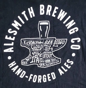 Alesmith Brewing Co T-Shirt Men's Sz Large Hand Forged Ales San Diego CA Tee - Picture 1 of 11