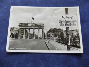 Alte Foto-AK "Berlin - Brandenburger Tor ", gel. 1955 - Bild 1 von 3
