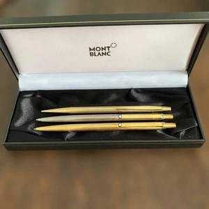 Montblanc Set Of 2 Ballpoint Pens And 1 Mechanical Pencil - Picture 1 of 5