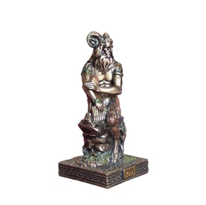 Pan Ancient Greek Mythology Statue, Cold Cast and Bronze Resin Figure, Knossos - Picture 1 of 3