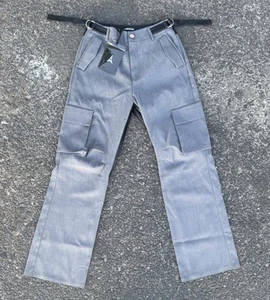 Maniere De Voir Pants Tailored Cargo Trousers - Grey/Black Sz 4 MSRP $165 - Picture 1 of 12