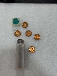 1968 D Uncirculated Tube Lincoln Cents 50 Gem Pennies BU ~~ NICE ~~ - Picture 1 of 3