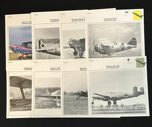 collection of 8 warplane cards. excellent mint condition. #Z708 - Bild 1 von 5