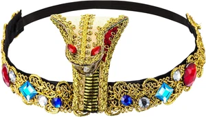 Fascia Di Serpente Egiziano per Adulti Fantastici Accessori Egiziani Diadema Egi - Foto 1 di 12