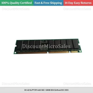 MC-4216LFF72FH-A60 NEC 128MB EDO Buffered ECC EDO - Picture 1 of 1