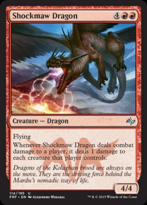 Shockmaw Dragon -Foil Light Play MTG Fate Reforged - Image 1 of 1