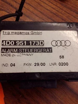 Левостороннее заднее сиденье с блокировкой кражи шасси ECM подходит для 01–05 AUDI ALLROAD 187713 - Изображение 1 из 4