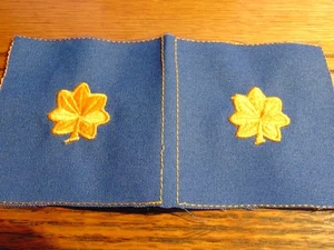 CIVIL AIR PATROL MAJOR TUCH ABZEICHEN VOLLE GRÖSSE ULTRAMARINBLAU PAAR NEU - Bild 1 von 3