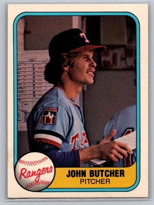 1981 Fleer - John Butcher #635 (RC) Texas Rangers MLB Baseball Card - Image 1 of 2