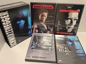 Arnold Schwarzenegger DVD Box Set Predator Commando Running Man Total Recall - Imagen 1 de 3