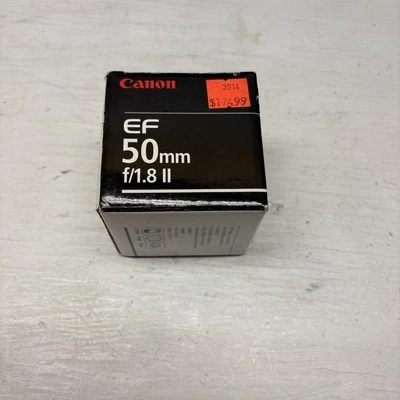 Canon EF 50mm F/1.8 II Standard Auto Focus Lens - Image 1 of 4