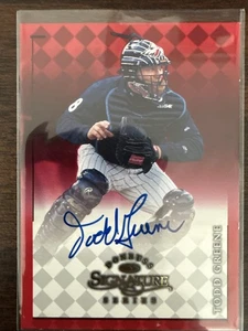 Todd Greene 19978 Donruss Signature Series Auto California Angels - Foto 1 di 3