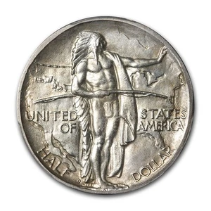 1938-D Oregon Trail Memorial Half Dollar Commem Half BU - Picture 1 of 2