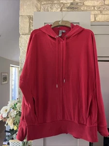 Sweaty Betty Red Relaxed Fit Hoodie Size M - Picture 1 of 4
