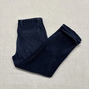 Dockers Recode Vintage Relaxed Corduroy Pants Trousers Men's W36 L29 Navy Blue - Picture 1 of 8