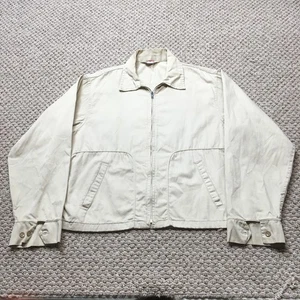 Giacca vintage anni 50 stile Bond Manor Harrington uomo L/XL marrone tutto cotone car club - Foto 1 di 11
