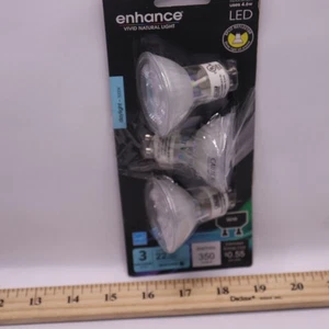 (3-Pk) Feit Electric Bi-Pin Base LED Light Bulb White 5000K 35W 120V GU10 - Picture 1 of 4