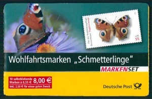 GERMANY STAMP BOOKLET 2005 BUTTERFLIES BUTTERFLY PAPILLON SCHMETTERLINGE h6727 - Picture 1 of 4