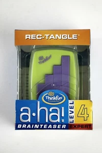 THINKFUN A-Ha! Brainteaser "REC-TANGLE" Level 4 New in Box 8 to Adult Brain Game - Picture 1 of 5