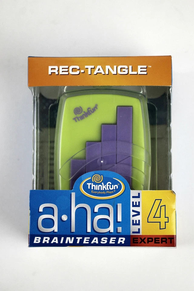 THINKFUN A-Ha! Brainteaser "REC-TANGLE" Level 4 New in Box 8 to Adult Brain Game - Image 1 of 4