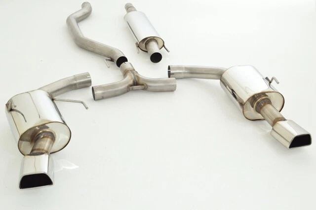 Sistema de escape deportivo dúplex FMS 76mm Opel Vectra C Caravan OPC 2.8l V6 Turbo - Imagen 1 de 1