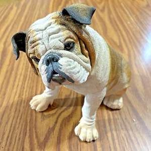 Vintage Danbury Mint Sitting Bulldog Statue / Sculpture 8"H x 9"L VGC - Picture 1 of 5