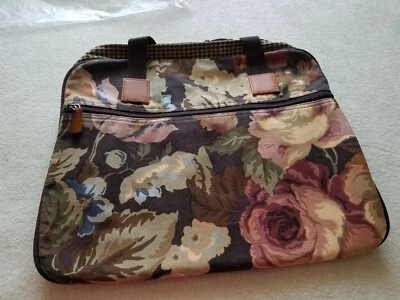 Bolso de Viaje Avon Otoño Rosa Bolso de Noche Flores Hojas Nuevo Foto 1 de 4