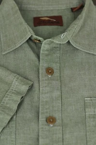Bob Timberlake Men's Camo Green Outdoors Cotton Shirt L large - Picture 1 of 3