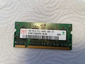 Hynix 1GB 2Rx16 PC2-6400S Laptop Ram MEMORY HYMP112S64CP6-S6 - Picture 1 of 2