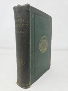 The Malay Archipelago by Alfred Wallace 1883 Macmillan w/ Map Orangutan - Picture 1 of 12