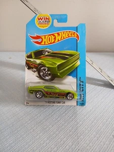 2014 Hot Wheels 71 MUSTANG FUNNY CAR Green 99/250 LITTLE BEND Mustang 50th - Picture 1 of 5