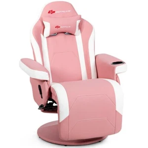 Ergonomic High-Back Massage Gaming Chair with Lumbar Support and Pillow - Picture 1 of 12