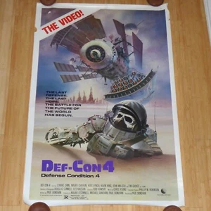 DEF-CON 4 1985 ORIGINAL ROLLED VHS HOME VIDEO MOVIE POSTER - Picture 1 of 1