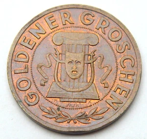 AUSTRIA KULTURWOCHE 1950 GOLDENER GROSCHEN OLD COIN TOKEN - Picture 1 of 2
