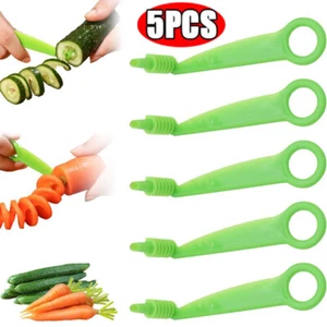 5X Spiralschneider Tragbar Kartoffel Karotte Küche Gemüse Obst Schneider Heim Werkzeug - Bild 1 von 15