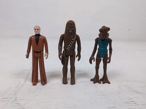 1977 Star Wars Action Figures 4.5 Inch Obi-Wan, Chewy & Hammerhead - Picture 1 of 13