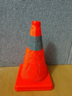 (4) 12" Collapsible Pop Up Cones traffic, child safety, sports & More - Image 1 of 2