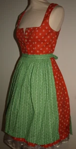H524 -Wenger Balkonetten Mieder Dirndl + Schürze   Gr.  34 - Bild 1 von 12