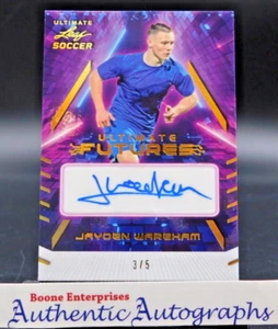 2023 Leaf Ultimate Soccer Jayden Wareham Ultimate Futures SSP # 3/5 - Bild 1 von 2