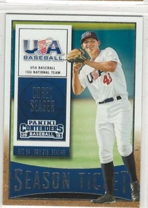 Corey Seager 2015 Panini Contenders Season Ticket #2 Dodgers - Picture 1 of 1