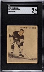1933-34 World Wide Ice Kings English Only Howie Morenz #36 SGC 2 - Canadiens HOF - Picture 1 of 2