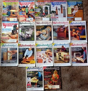 WOODWORKER'S JOURNAL - Twenty (20) Issues from 1992-1998 - See photos #1-2 - Picture 1 of 6