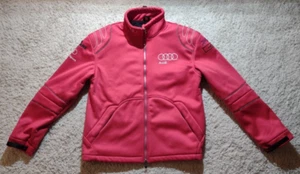 Racing AUDI Sport 24 HOURS LE MANS Series Winter Jacket Size L Mens Red Quattro - Picture 1 of 19