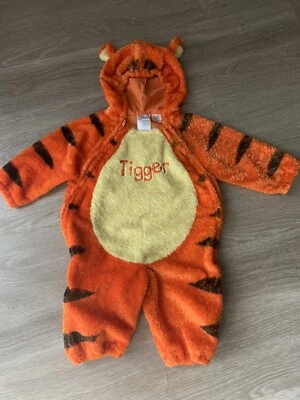 AUTÉNTICO DISFRAZ/PJS Tigre Tigre exclusivo de disney store cálido difuso talla 12M Foto 1 de 4