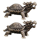 Vintage-Ornamente mit chinesischer Drachenschildkröte - 2er Pack