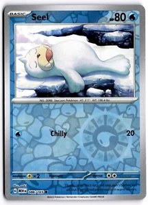 Pokemon TCG Seel scharlachrot & violett - 151 086/165 umgekehrte Holo üblich - Bild 1 von 1