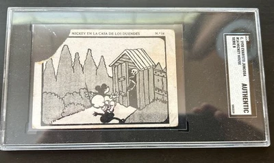 1929/30 Juncosa Chocolate Mickey Mouse ROOKIE SET BREAK - Sgc Auth DISNEY! #14 - Image 1 of 2