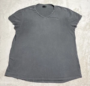 G Star Raw T Shirt Mens Size 2XL Gray Logo Short Sleeve Pocket Crewneck Organic - Picture 1 of 7