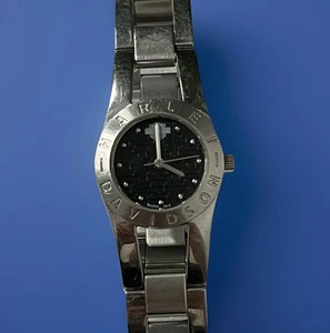 Harley Davidson By Bulova Stainless Steel Women's Watch 6 1/4” Wrist - Picture 1 of 19